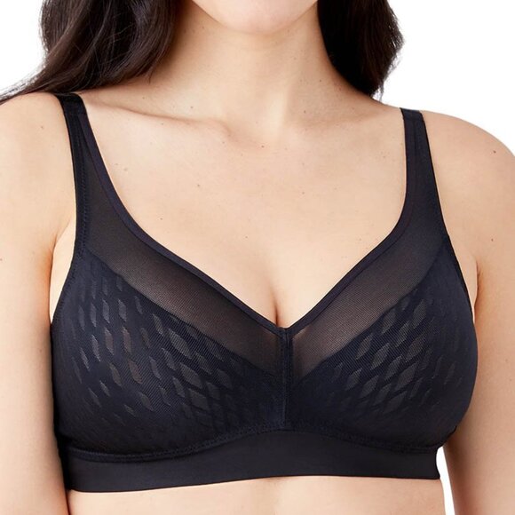 Wacoal Women's Elevated Allure Wirefree Bra 852336 - Black - Picture 1 of 1